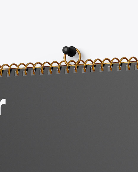 Matte Wall Calendar w  Pin Mockup PSD #6