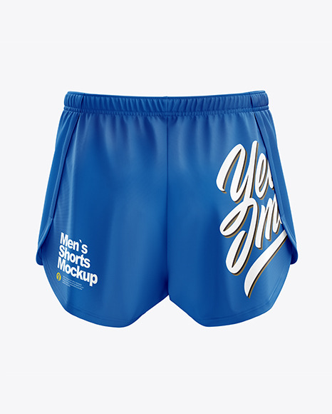 Men's Split Shorts mockup (Back View) in Apparel Mockups ...