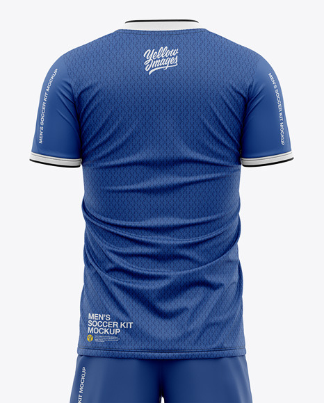 Download Men's Full Soccer Kit with Short Sleeve Jersey Mockup ...