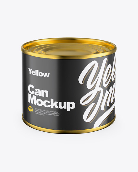 Glossy Can Mockup PSD #2