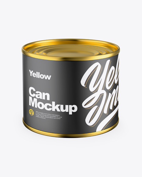 Matte Can Mockup PSD #2