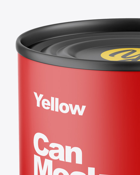 Matte Can Mockup PSD #1