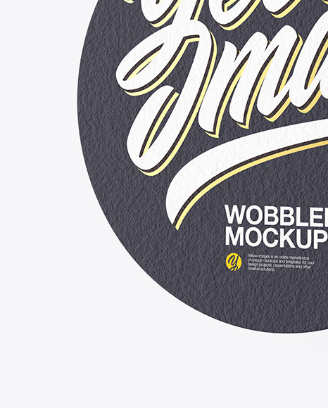 Download Textured Wobbler Mockup In Indoor Advertising Mockups On Yellow Images Object Mockups