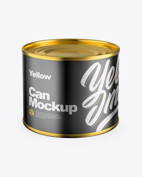 Metallic Can Mockup PSD #2