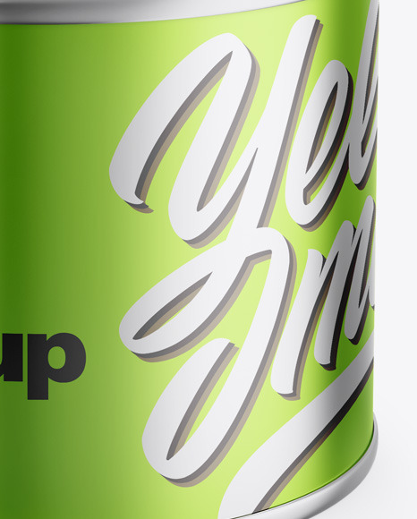 Metallic Can Mockup PSD #6
