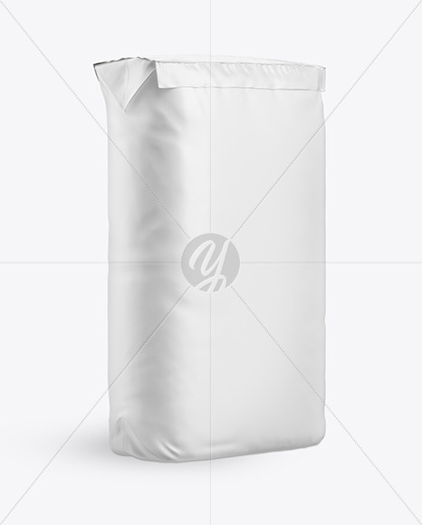 Download Glossy Paper Cement Bag Mockup In Bag Sack Mockups On Yellow Images Object Mockups