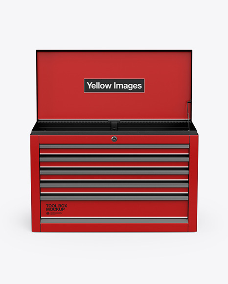 Download Tool Box Mockup In Box Mockups On Yellow Images Object Mockups PSD Mockup Templates