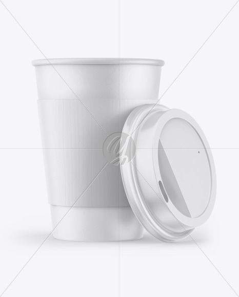 Paper Coffee Cup W Holder Mockup In Cup Bowl Mockups On Yellow Images Object Mockups