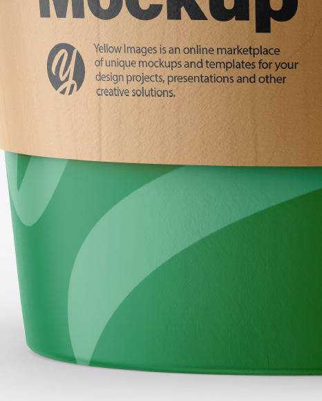 Download Paper Coffee Cup W Holder Mockup In Cup Bowl Mockups On Yellow Images Object Mockups