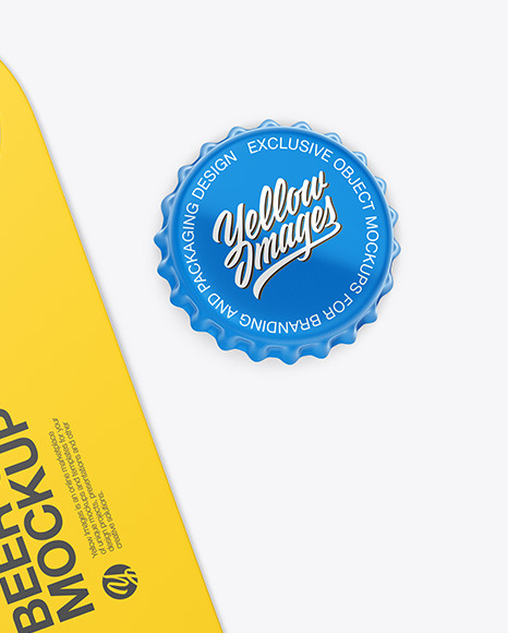 Matte Beer Opener Mockup PSD #1