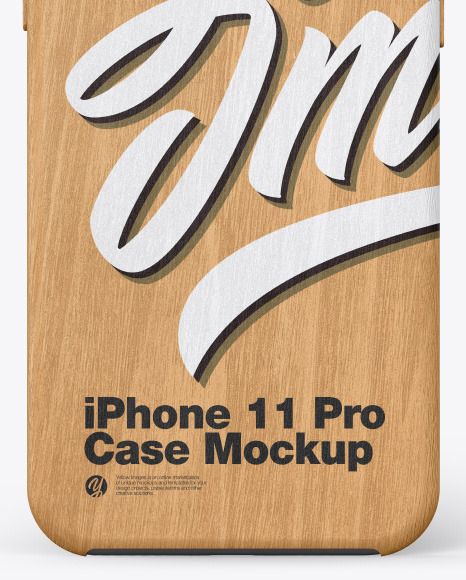 Download Iphone 11 Pro Wooden Case Mockup In Device Mockups On Yellow Images Object Mockups