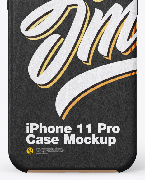 Download Iphone 11 Pro Wooden Case Mockup In Device Mockups On Yellow Images Object Mockups