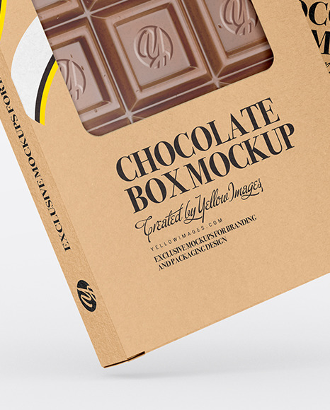 Download Chocolate Bar Box Mockup Yellowimages