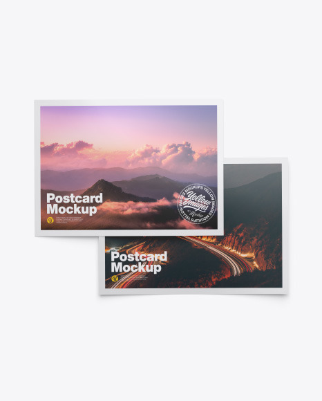 Postcard Mockup Psd