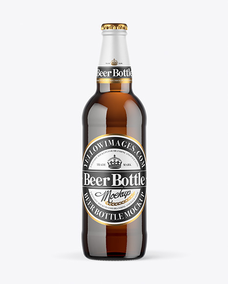 Download Amber Beer Bottle Mockup In Bottle Mockups On Yellow Images Object Mockups PSD Mockup Templates