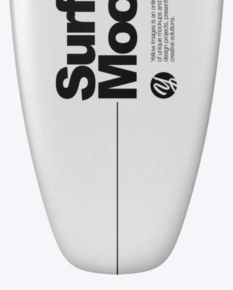 Download Funboard Surfboard Mockup Front View In Object Mockups On Yellow Images Object Mockups