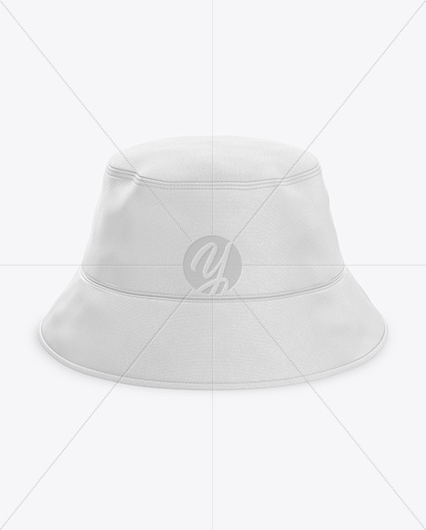 Download Bucket Hat Mockup - Front View (High-Angel Shot) in Apparel Mockups on Yellow Images Object Mockups