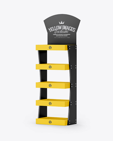 Download Display Stand Mockup in Object Mockups on Yellow Images ...