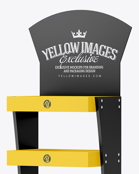 Download Display Stand Mockup in Object Mockups on Yellow Images Object Mockups