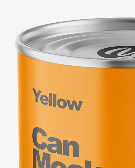 Download Metallic Can W Glossy Finish Mockup In Can Mockups On Yellow Images Object Mockups PSD Mockup Templates