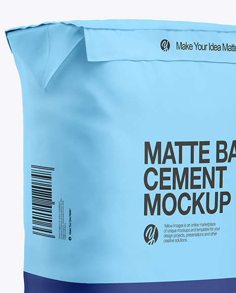 Download Matte Paper Cement Bag Mockup In Bag Sack Mockups On Yellow Images Object Mockups PSD Mockup Templates