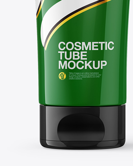 Download Glossy Cosmetic Tube Mockup