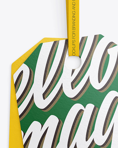 Two Paper Labels Mockup PSD #2