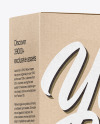 Glossy Cosmetic Tube with Kraft Box Mockup
