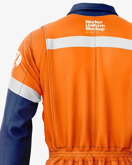 Worker Uniform Mockup – Back View