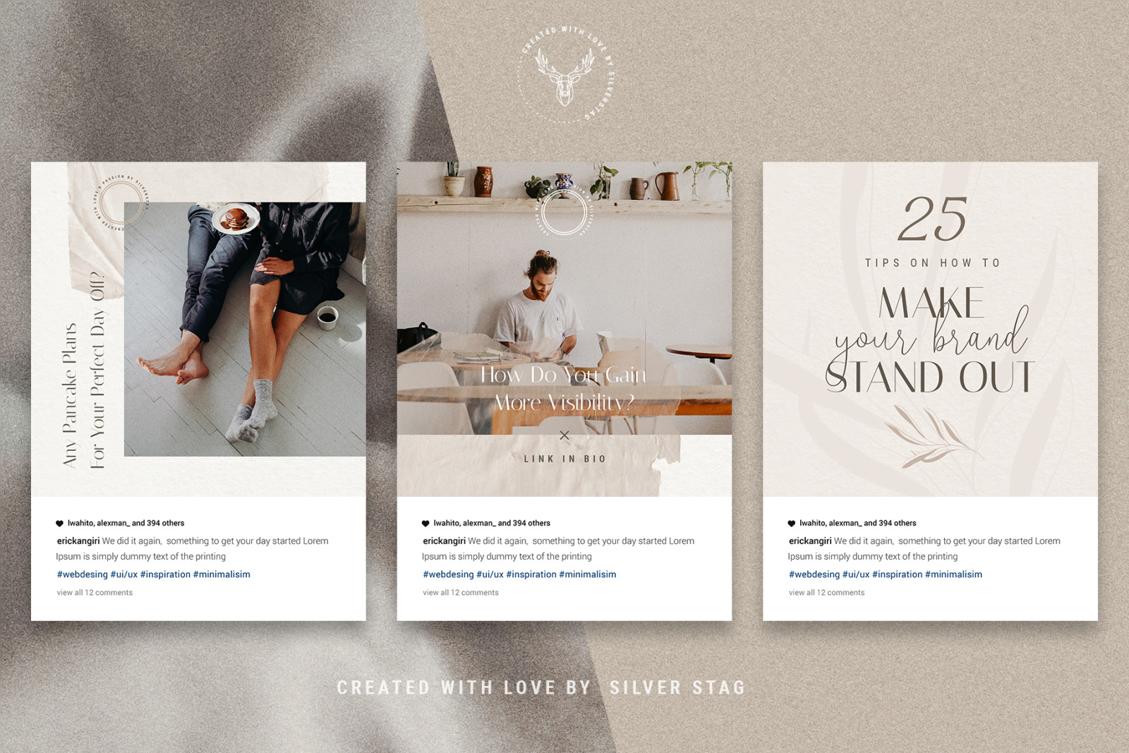 Elodie - Instagram Post Templates on Yellow Images Creative Store