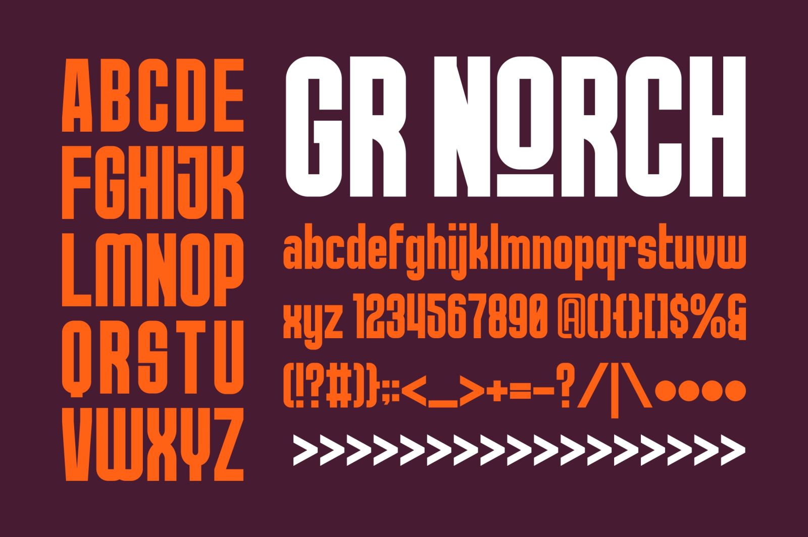 Norch - Sporty Display Font