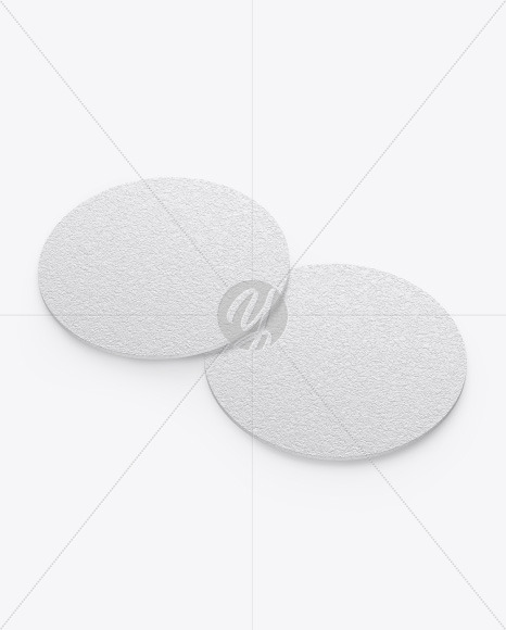 Cork Beverage Coasters Mockup PSD #1