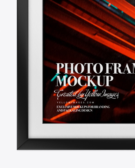 Download Texture Photo Frame Mockup In Stationery Mockups On Yellow Images Object Mockups PSD Mockup Templates