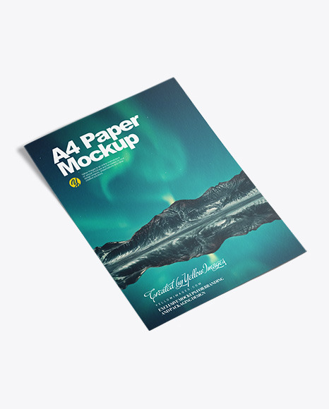 A4 Paper Mockup