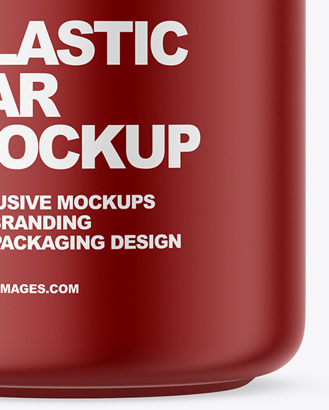 Plastic Jar Mockup PSD #1