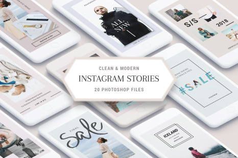 Clean &amp; Modern Instagram Stories