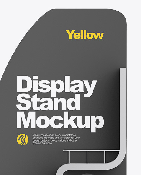 Metallic Display Stand Mockup PSD #2