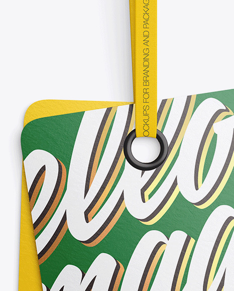 Two Paper Labels Mockup PSD #2