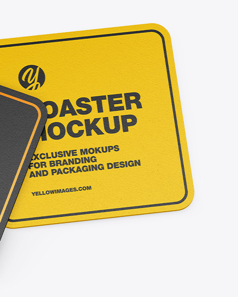 Paper Coasters Mockup PSD #1