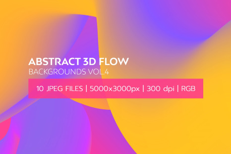 Abstract 3D Flow Backgrounds Vol.4