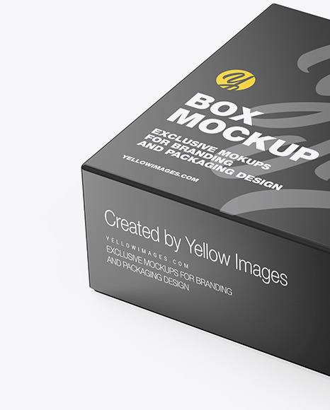 Download Glossy Box Mockup In Box Mockups On Yellow Images Object Mockups