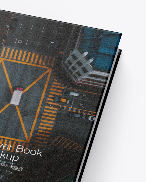 Hardcover Book w  Textured Cover Mockup PSD #6