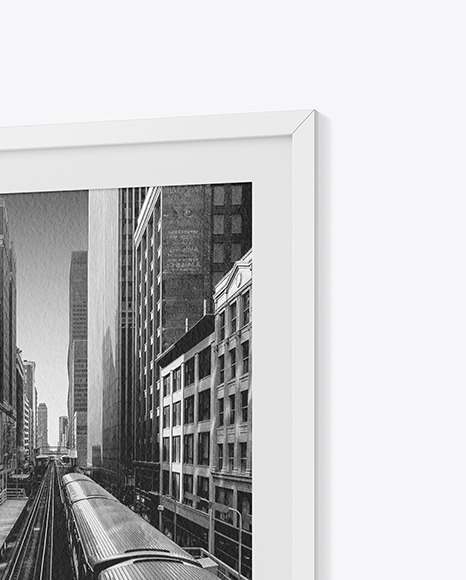 Textured Photo Frame Mockup PSD #2