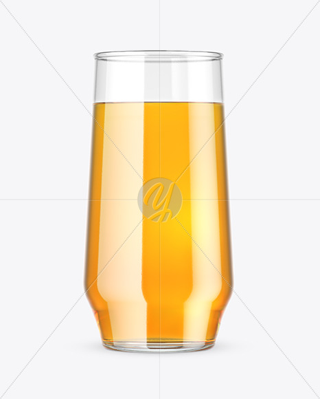 Download Clear Glass With Juice Mockup In Cup Bowl Mockups On Yellow Images Object Mockups PSD Mockup Templates