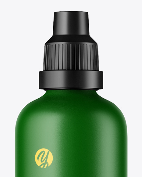 Matte Glass Bottle Mockup PSD #3