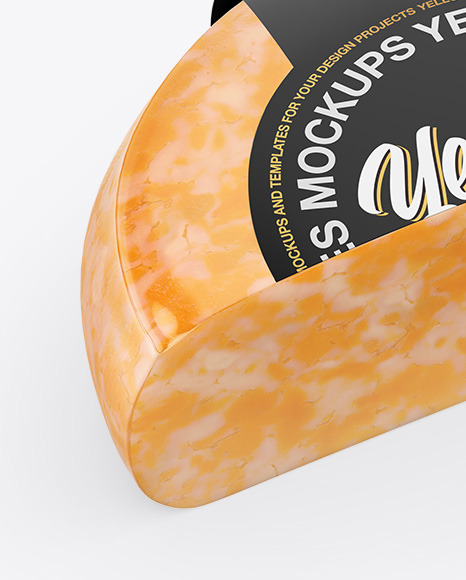 Marble Cheese Wheel Mockup In Packaging Mockups On Yellow Images Object Mockups