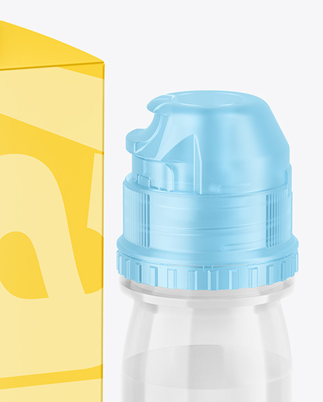 Download Box with Vape Bottle Mockup in Box Mockups on Yellow ...