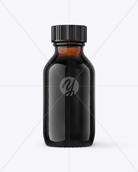 Download 50ml Amber Glass Bottle Mockup in Bottle Mockups on Yellow Images Object Mockups