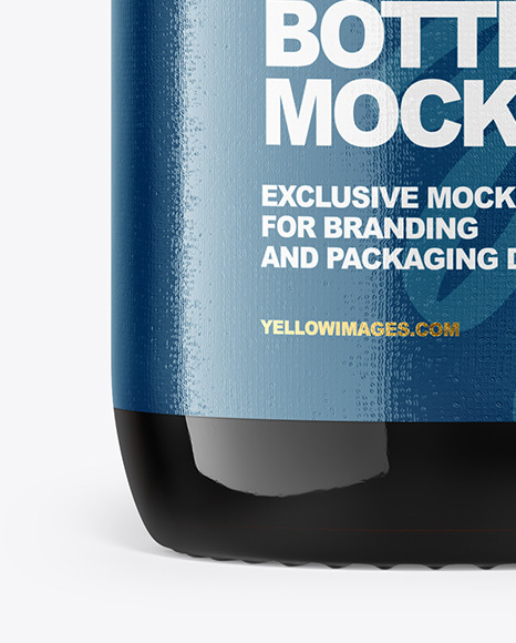 Download 50ml Amber Glass Bottle Mockup In Bottle Mockups On Yellow Images Object Mockups PSD Mockup Templates