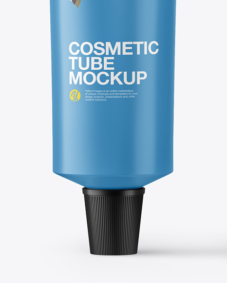 Download Matte Cosmetic Tube With Box Mockup In Tube Mockups On Yellow Images Object Mockups PSD Mockup Templates